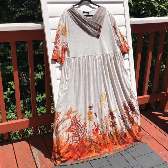 NWT just fashion now maxi fall dress size 2XL - Picture 5 of 16